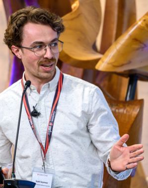 Image of Scott Seymour speaking at a lectern