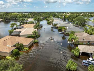 Flooded homes